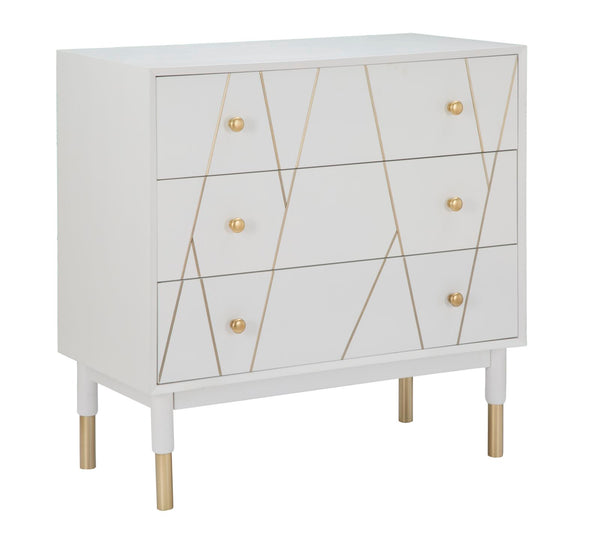 prezzo Commode luxueuse 80x40x80 cm en bois et MDF et en fer blanc et or