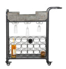 Carrello Industry Plus 81,5x35x86 cm in Ferro Nero e Grigio-2