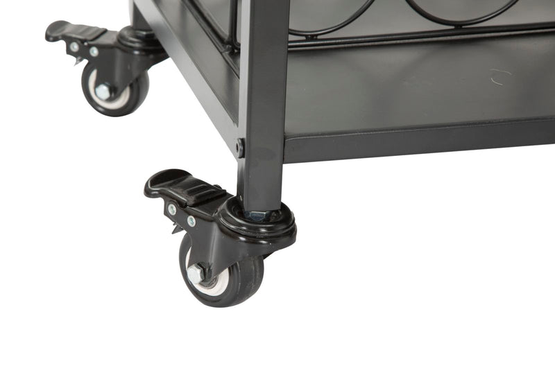 Carrello Industry Plus 81,5x35x86 cm in Ferro Nero e Grigio-5