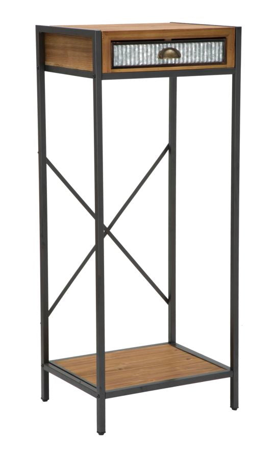 Support Téléphone Irlandais 50x40x121 cm en Fer et Bois de Sapin Marron et Gris online