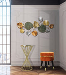 Tavolinetto Hypnos Ø35x70 cm in Ferro MDF e Vetro Oro-8