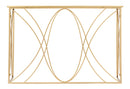 Console Exy 120x40x80 cm in Ferro e Specchio Oro e Argento-2