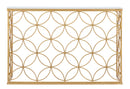 Console Star Marble 120x40x80 cm in Ferro e Marmo Oro e Bianco-3