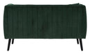 Divano Coalition 136x75x77 cm Legno Spugna e Poliestere Verde e Nero-6