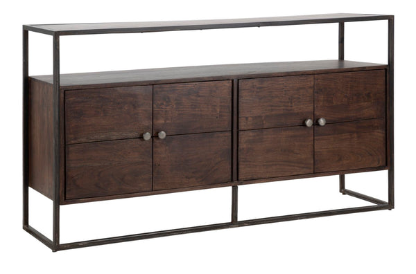 Mobile Burn 150x40x83 cm en bois d'acacia et fer brun acquista