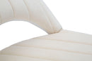 Set 2 Sedie Imbottite 52x48x78 cm in Tessuto Velluto Flex Crema e Oro-6