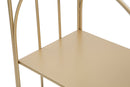 Gabbietta da Muro con Mensole 38x22x92 cm in Ferro Oro-5