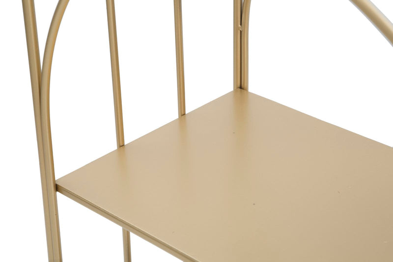 Gabbietta da Muro con Mensole 38x22x92 cm in Ferro Oro-5