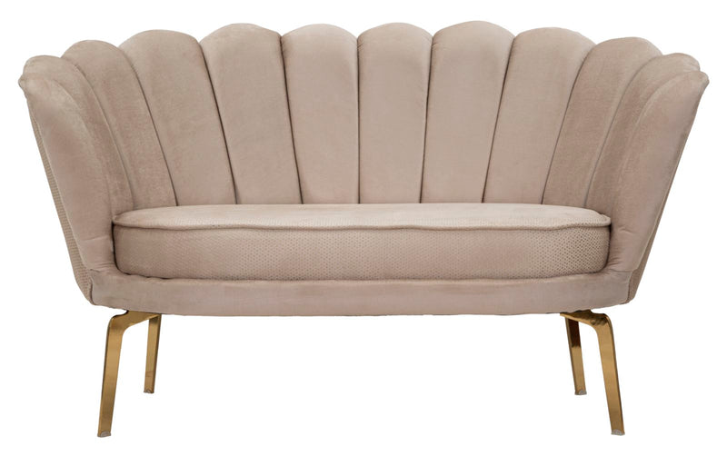 Divano 2 Posti 136x76x78 cm in Tessuto Imbottito-2