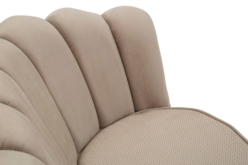 Divano 2 Posti 136x76x78 cm in Tessuto Imbottito-8