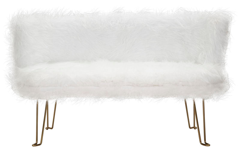 Divanetto 2 Posti 134x54x77 cm in Tessuto Imbottito-2