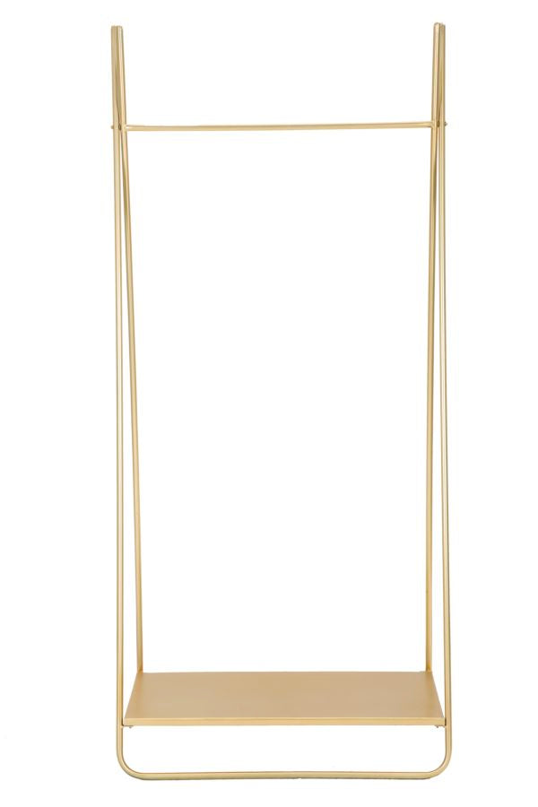 Appendiabiti 63,5x40,5x142 cm con Ripiano in Metallo-2