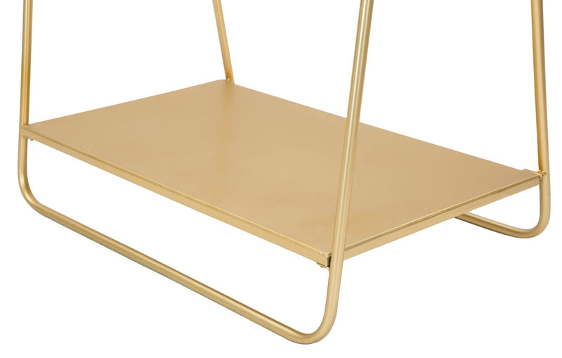 Appendiabiti 63,5x40,5x142 cm con Ripiano in Metallo-6