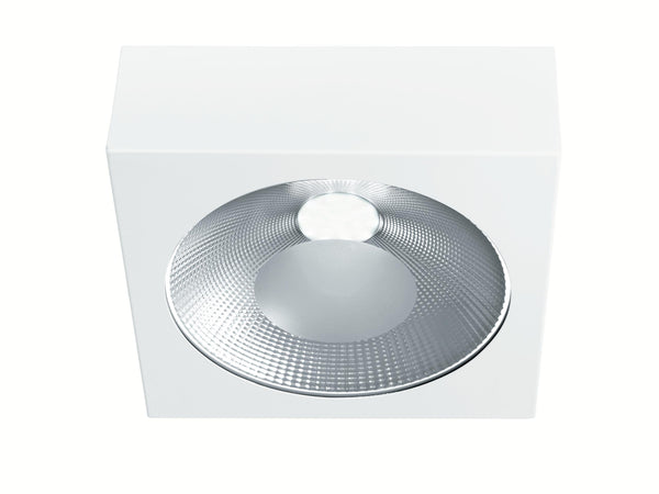 acquista Cubic Plafonnier Métal Blanc Chrome Led réflecteur 20 watts Warm Light Intec LED-SLOT-20WC