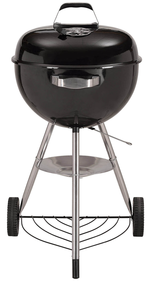 Barbecue à charbon en acier avec roues noires Bauer Sphere sconto