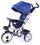 Poussette Tricycle avec Siège Enfant Réversible Bleu