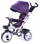 Poussette Tricycle avec Siège Enfant Réversible Violet