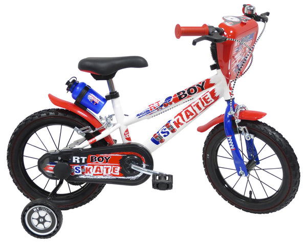 Vélo pour Enfant 14" 2 Freins Rt-Boy Skate Blanc acquista