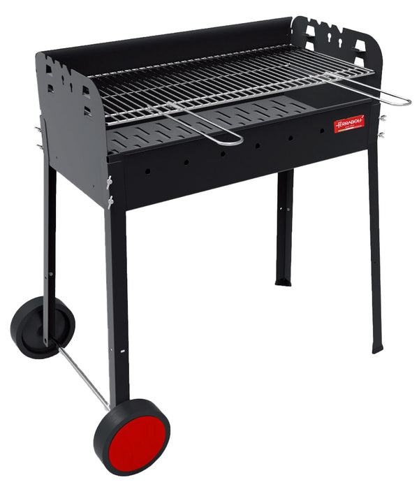 sconto Barbecue à Charbon Charbon de Bois avec Roues 88x48x94 cm Ferraboli Maggiore