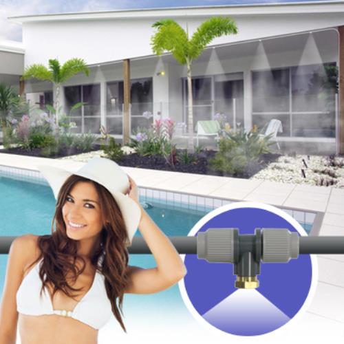 Kit de brumisation d'eau extérieure brumisation rafraîchissante pour gazebo patio parapluies pergolas  acquista