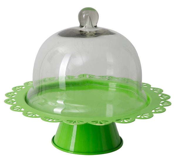 sconto Sweet Holder Eventail Vert Ø27,5x22,5 cm en Fer et Verre Vert