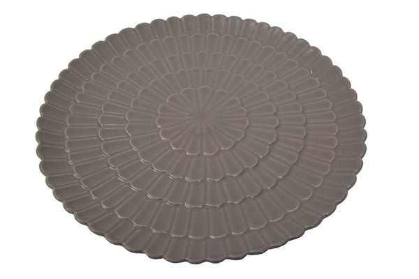 sconto Assiette Porcelaine Fleur Jaune Ø33x2,5 cm Porcelaine