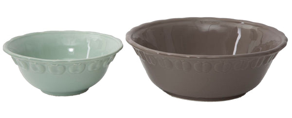 prezzo Paire de Pétale Bol Porcelaine Ø21x7,5 - 15,5x6 cm Porcelaine Bleu Clair