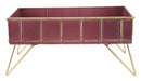 Svuota Tasche Glam Bordeaux 32x21,5x15,5 cm in Ferro Bordeaux e Oro-2