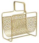 Porta Giornali Glam 37x22x44,5 cm in Ferro Oro-1