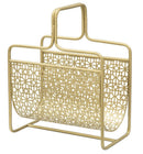 Porta Giornali Glam 37x22x44,5 cm in Ferro Oro-3