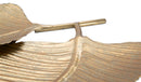 Svuota Tasche Double Leaf 38x3x39 cm in Ferro Oro-4