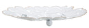 Svuota Tasche Bianco Heart Ø29x4 cm in Ferro Bianco e Oro-1