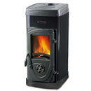 Stufa a Legna in Acciaio e Ghisa Fuoco Continuo Super Junior Nero 5000W La Nordica-Extraflame-1