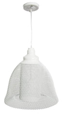 Paralume da Soffitto Net Ø31x33 cm Metallo Bianco-1