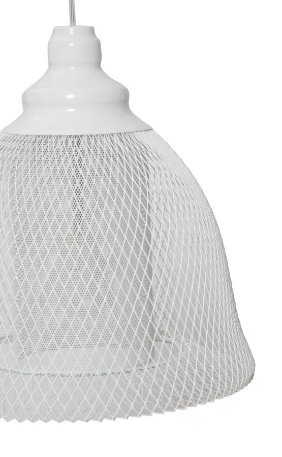 Paralume da Soffitto Net Ø31x33 cm Metallo Bianco-6