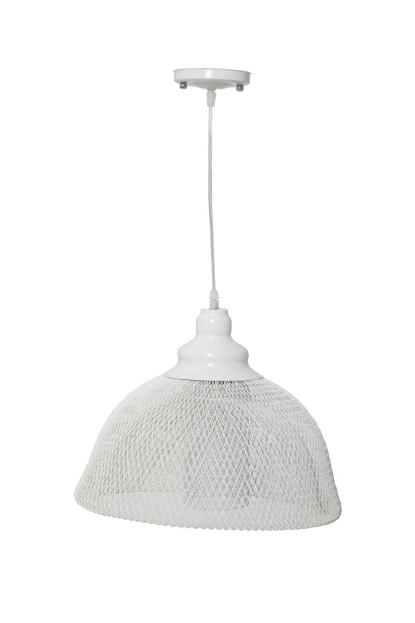 Paralume da Soffitto Net Ø37x28 cm Metallo Bianco-1