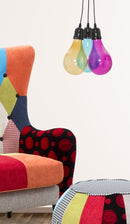 Lampadario Oklahoma 3 Luci Ø25x135 Vetro Ø3,5 cm Metallo e Vetro-6