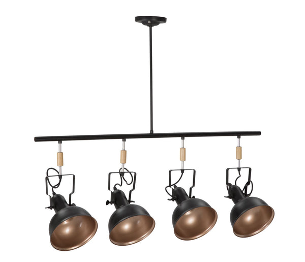 Lustre Coupes Noires 96,5x16,5x84,5 cm Métal Noir prezzo