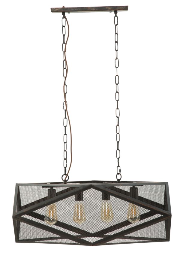 Lustre cage 75x27x28 cm en fer prezzo