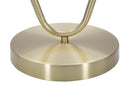 Lampada da Tavolo Glamy Drop 25x18x50 cm in Ferro e Vetro Oro e Bianco-3