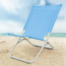 Chaise de plage Spiaggina en métal avec palmier bleu