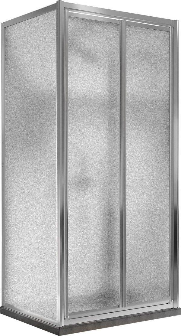 Cabine de douche 3 côtés 2 portes battantes en cristal opaque 4-6mm H198 Fosterberg Maribo Trio Différentes tailles sconto