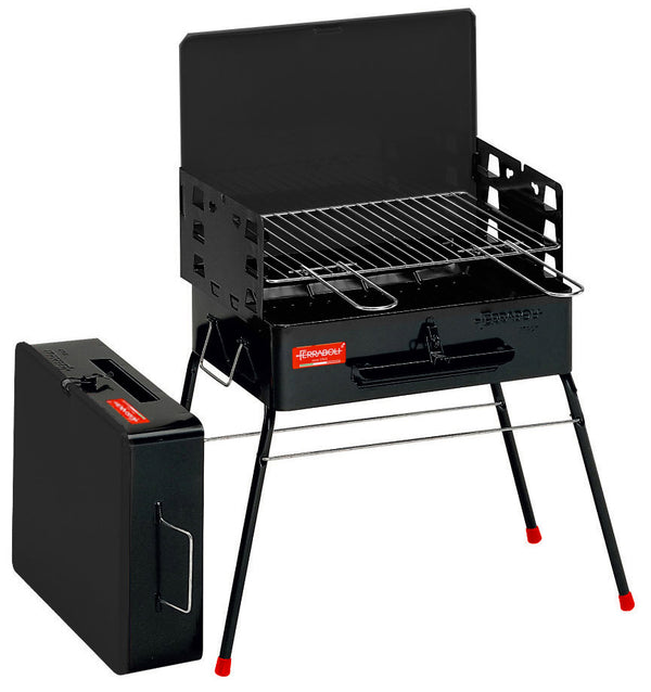 online Barbecue à charbon Charcoal Case Portable 52x30x73 cm Ferraboli Camping