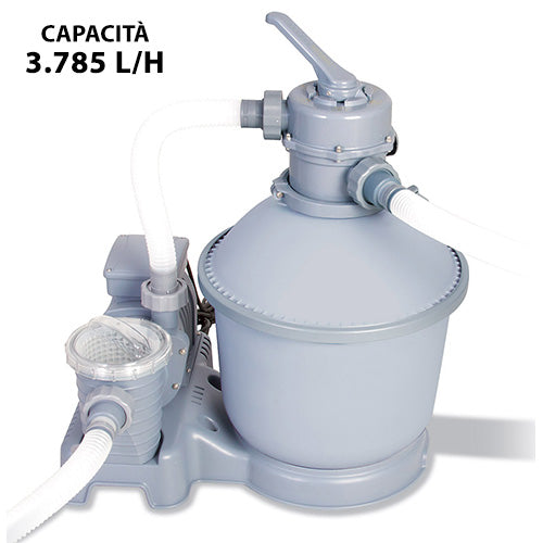 Pompe de filtration à sable pour piscines hors sol 3785 l/h Bestway 58400 prezzo