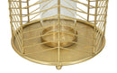 Portacandele Glam Ring Coppia Ø23,5x25-19x24 cm in Ferro e Vetro Oro-4