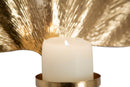 Portacandele da Muro Glam Leaf 41x11,5x40 cm in Ferro Oro-6