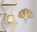 Portacandele da Muro Glam Leaf 41x11,5x40 cm in Ferro Oro-7