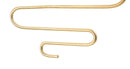 Set 2 Portacandele da Parete 33x10x34 cm in Metallo Oro-4