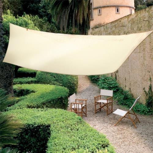Beige Shade Sail Gazebo Net Towel Waterproof Mt 5x5 Square for Outdoor Shade Garden  prezzo