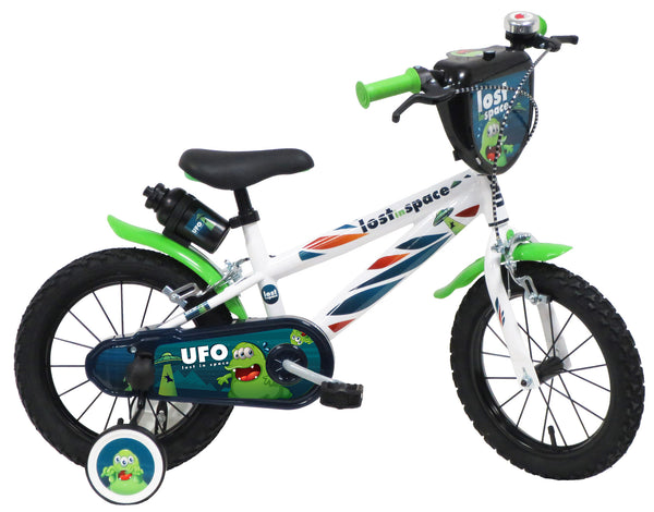 Vélo Enfant 14" 2 Freins UFO Blanc/Vert acquista